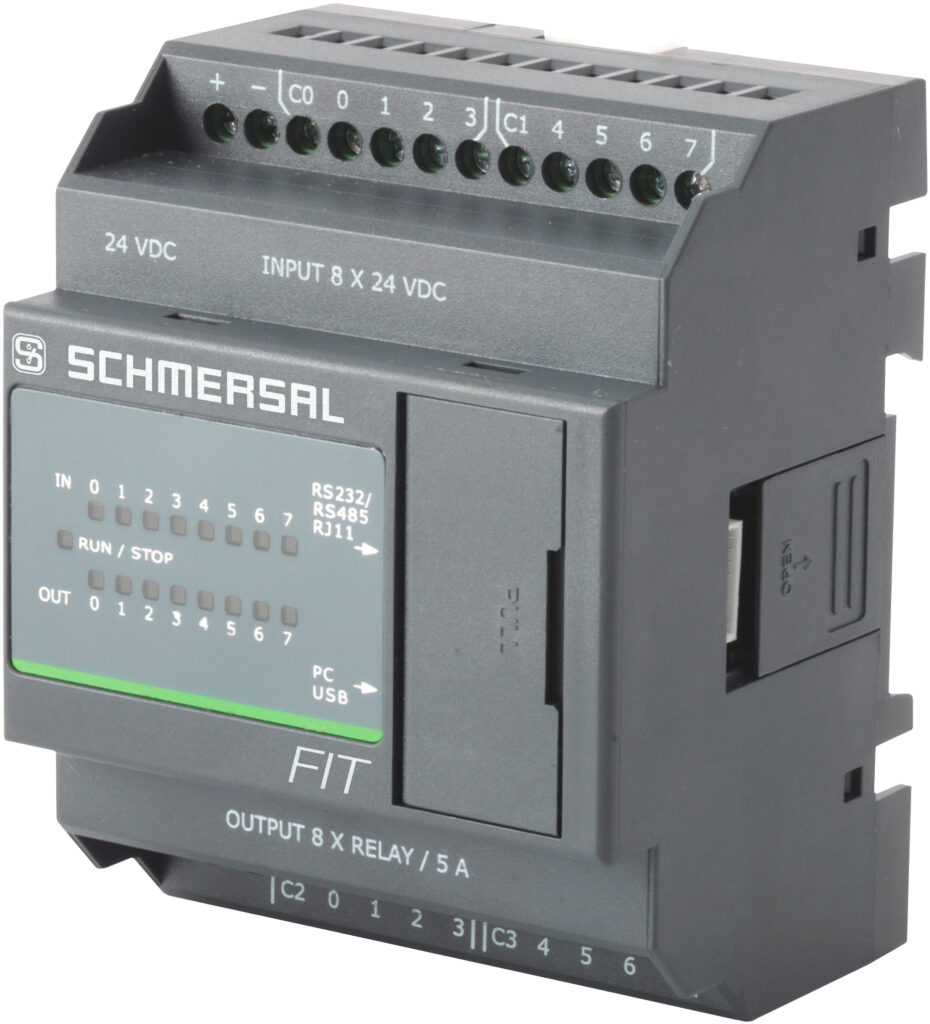 O mini CLP da Schmersal está disponível em diversas configurações.