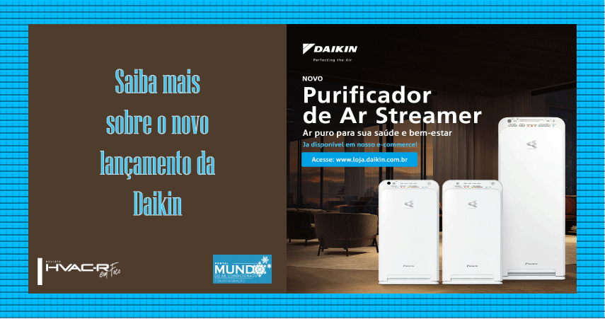 Daikin lança  purificador tecnologia Streamer