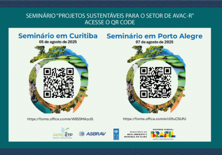 ATENÇÃO: MMA E PNUD realizam Seminário “Projetos Sustentáveis para o Setor AVAC-R”, em Curitiba e Porto Alegre. Confira!